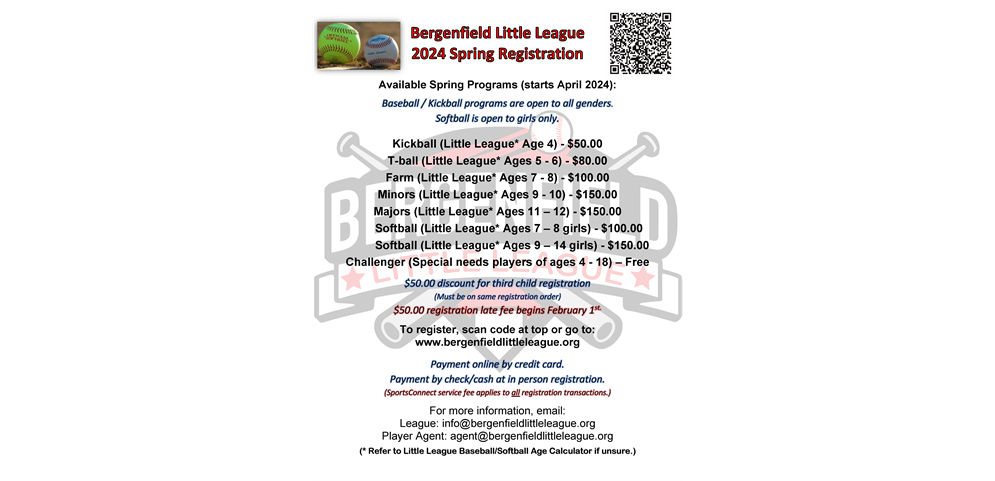 2024 Spring Registration is OPEN!